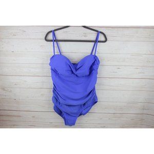 New Catalina L 12 - 14 Blue One Piece Swimsuit Padded
